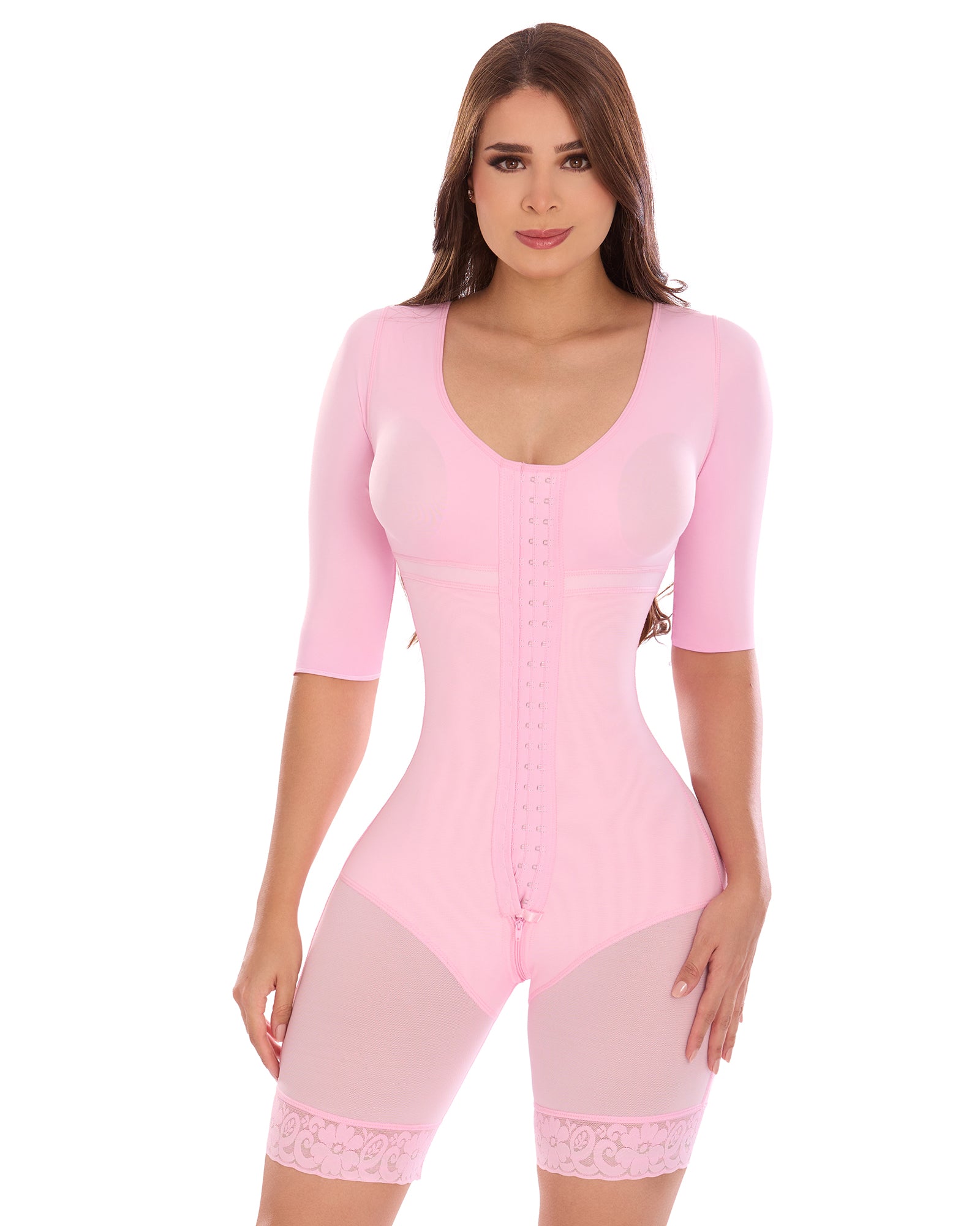 Colombian Shapewear High Compressión Mid Leg With Sleeves 342