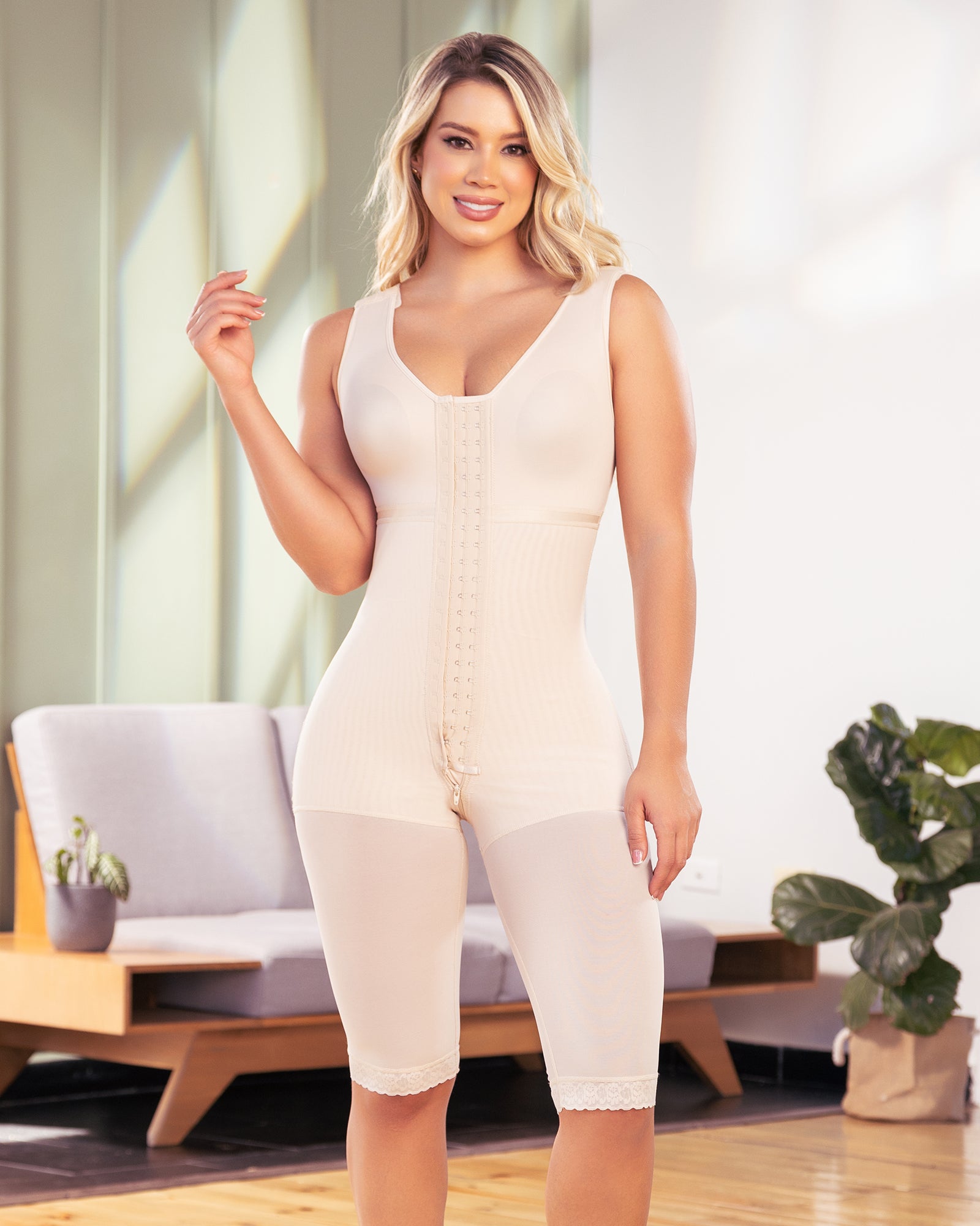 Colombian Shapewear High Compressión Full Body Girdle With Bra 371