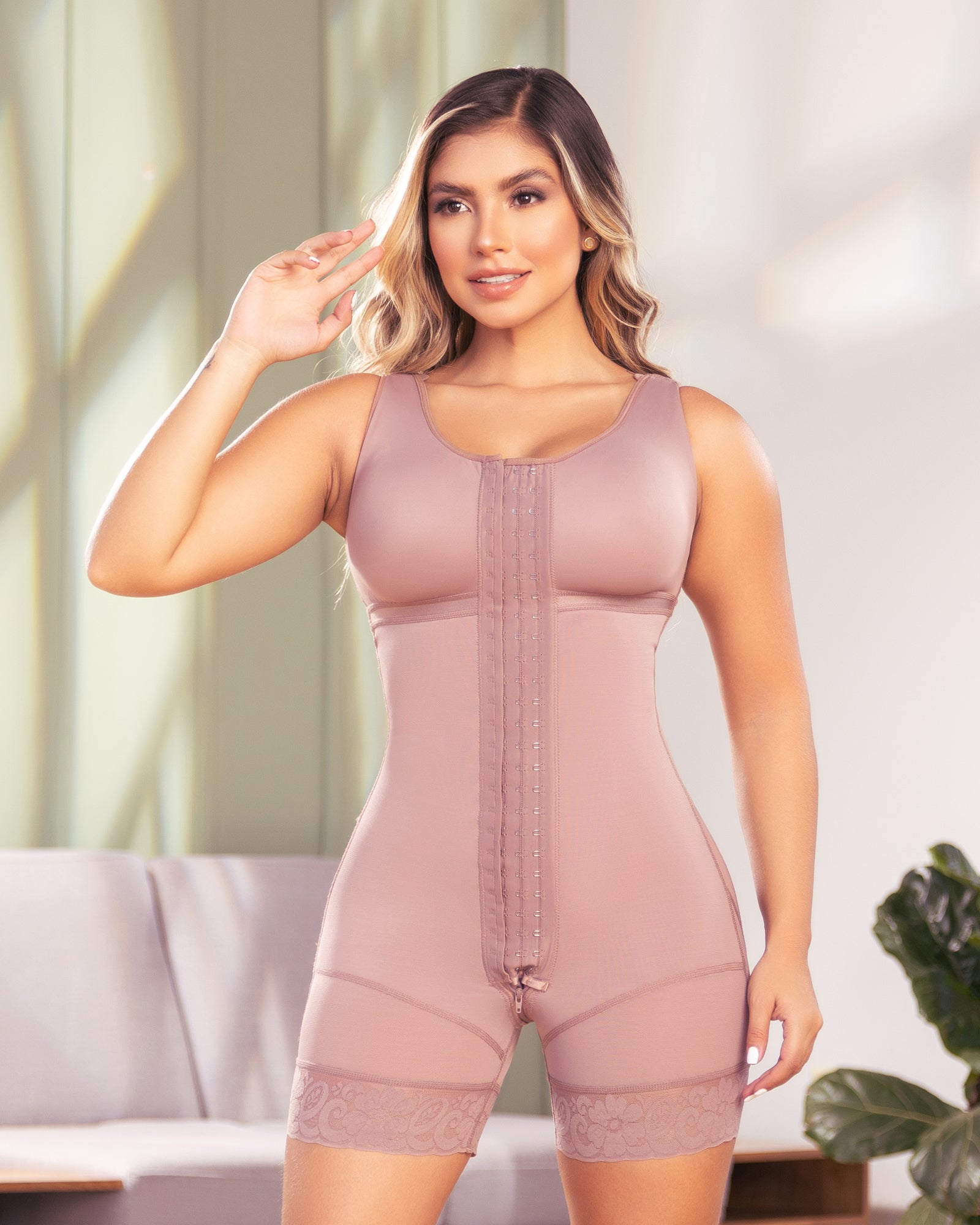 Colombian Shapewear High Compressión Post Surgery With Bra 380
