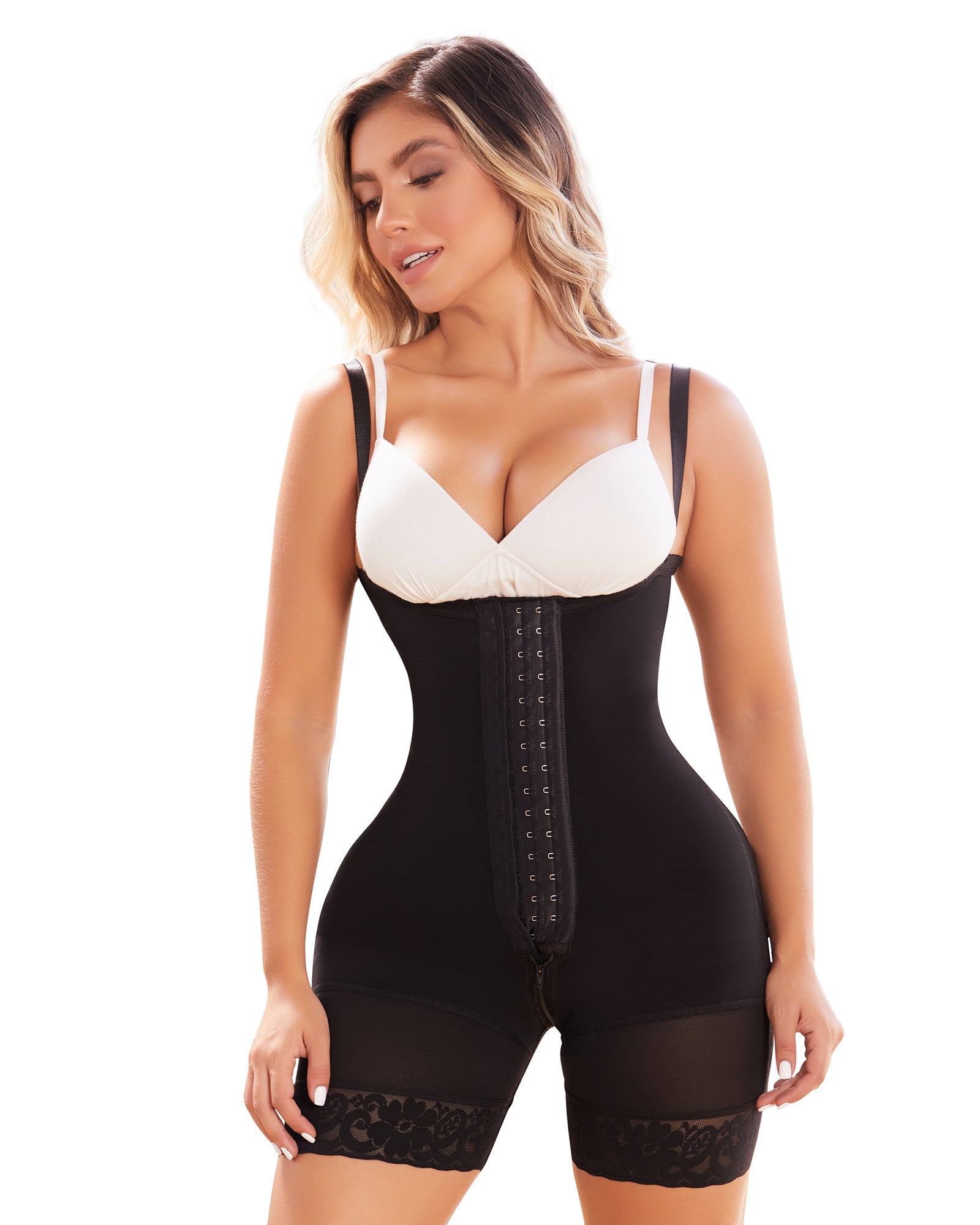 Colombian Shapewear High Compression Strapple Mid Leg Butt Lift 359