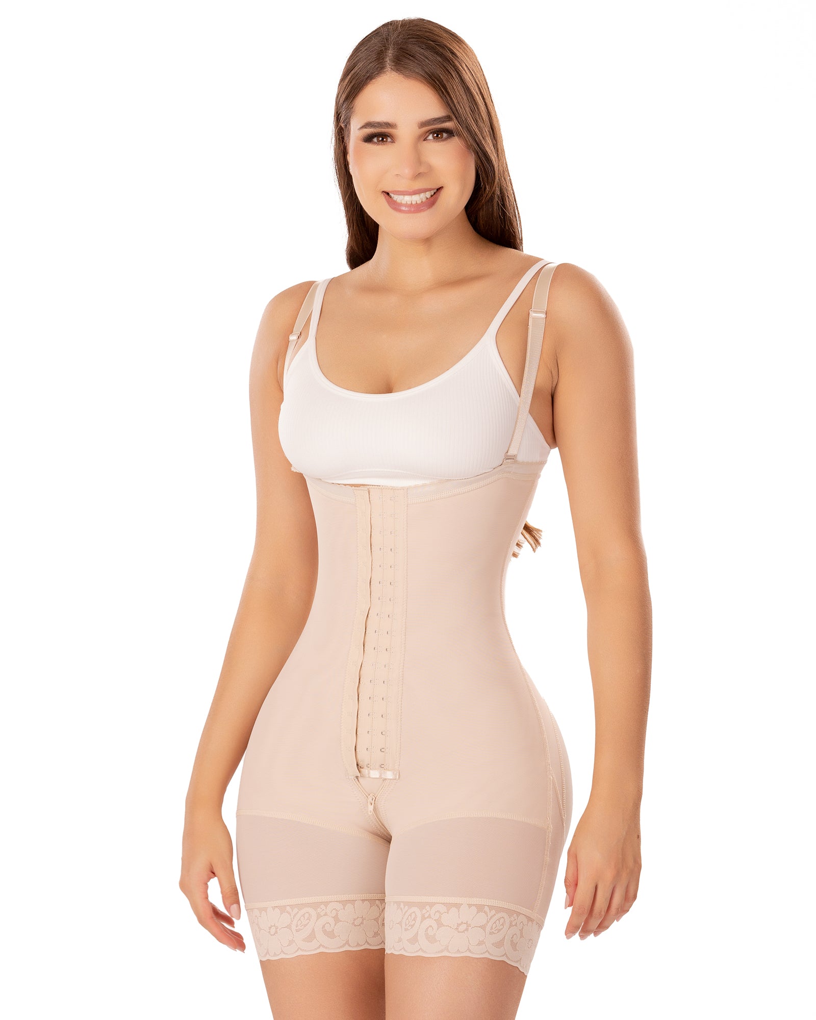 Colombian Shapewear High Compression Strapple Mid Leg Butt Lift 359