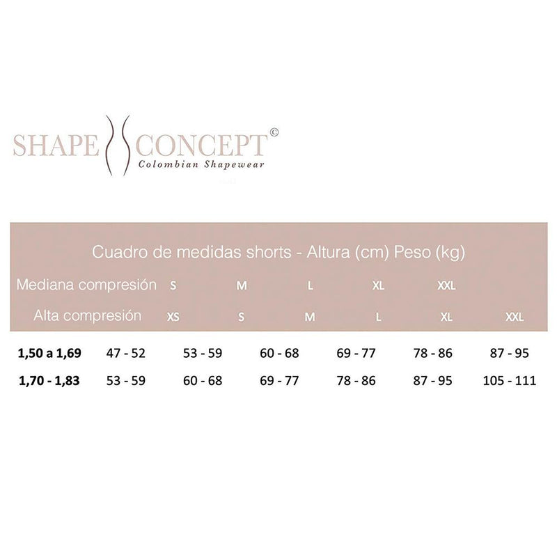 Shape Concept SCS004 Butt Lifter Shorts Levanta Cola Colombianos High-Compression Girdle Short - Fajas Colombianas | Colombian Shapewear