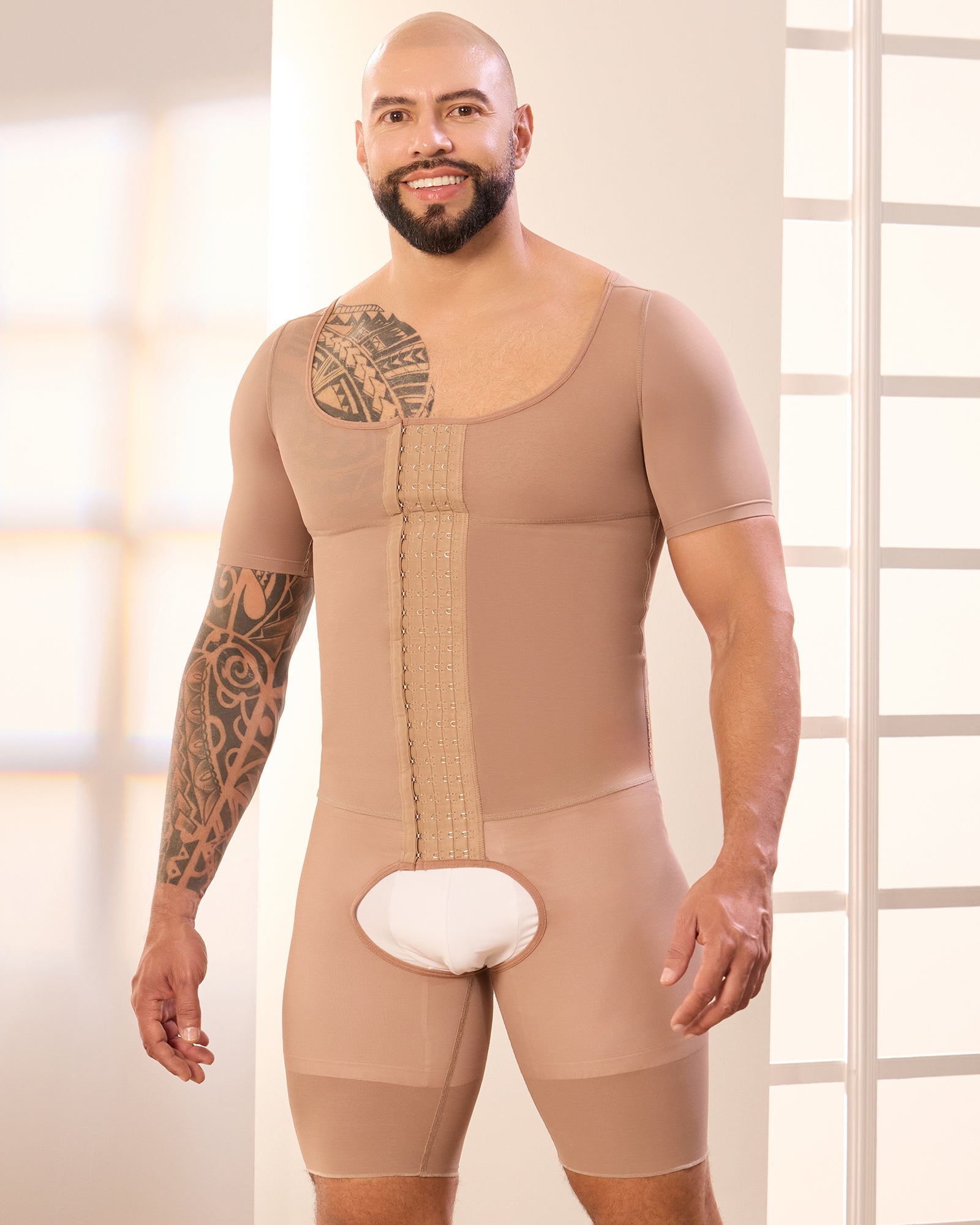 Colombian Bodyshaper for Men High Compression With 4 Lines of Hooks 372