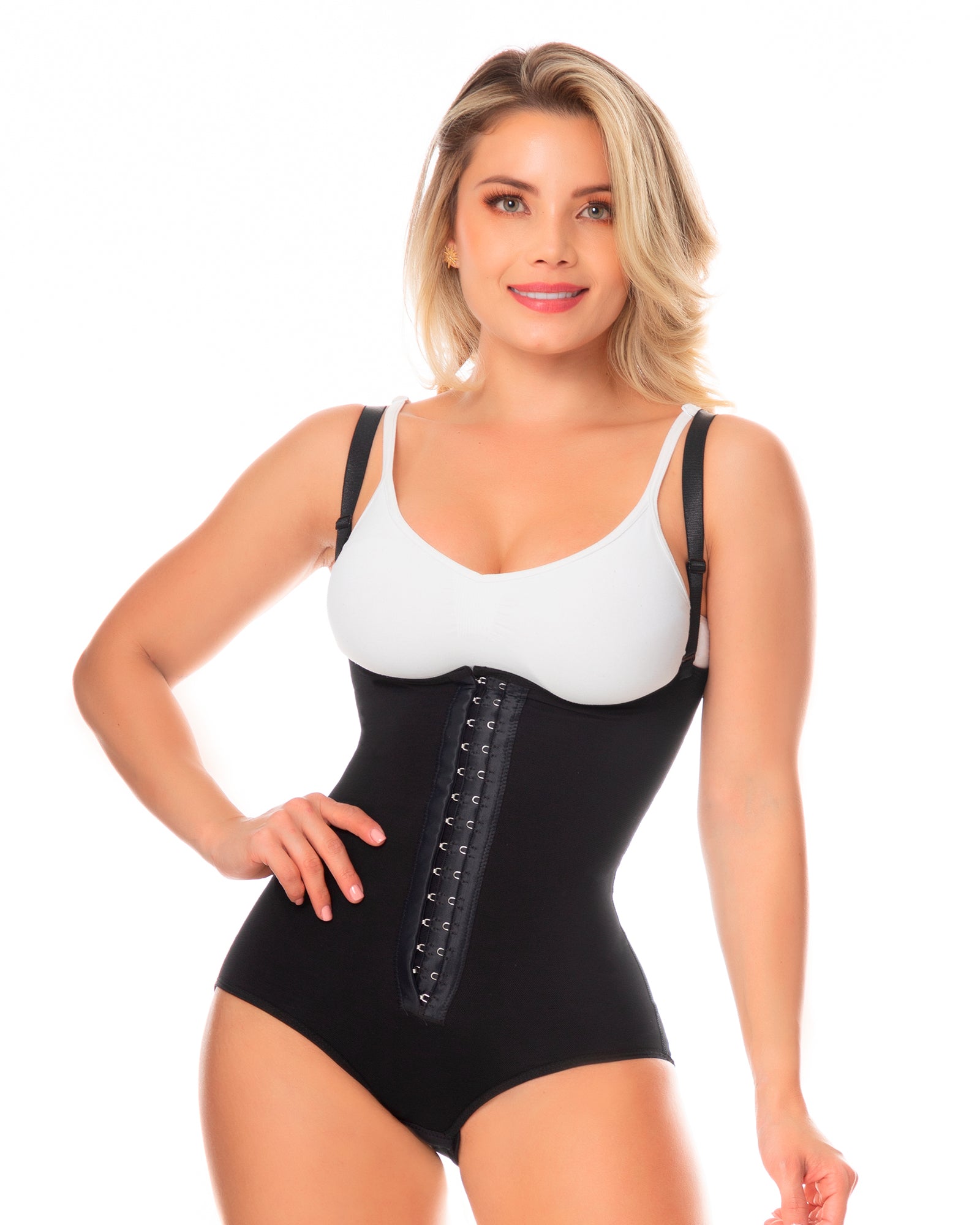 Shape Concept Body Shapewear with 2 Lines Hooks High Compression 056