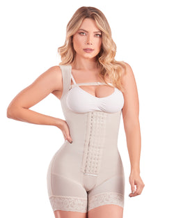 Shape Concept  Mid Leg Colombian Shapewear 4 lines of Hooks Butt Lifting 088
