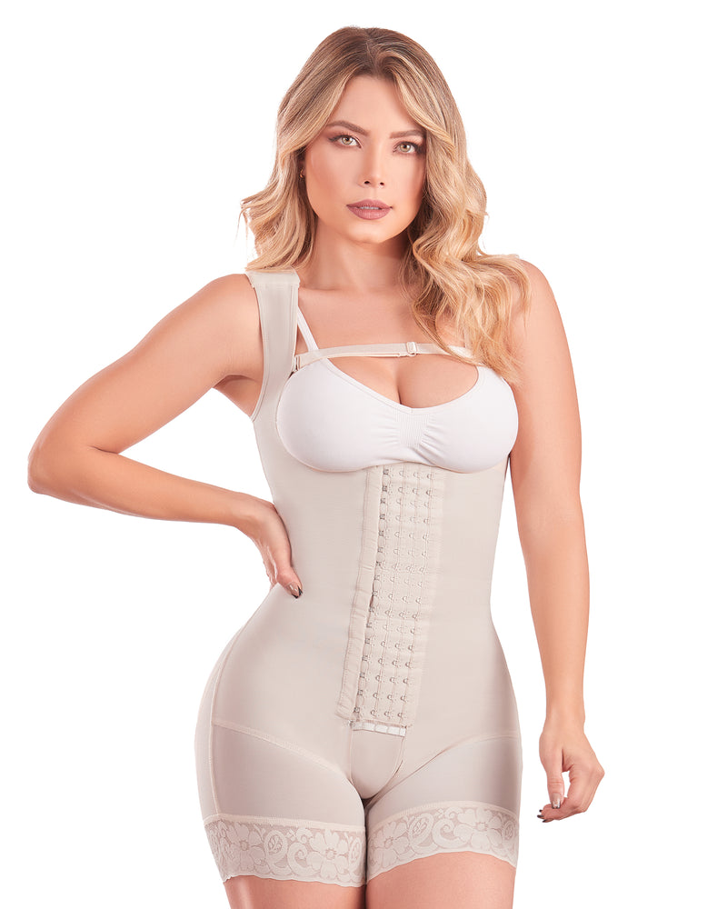 Shape Concept  Mid Leg Colombian Shapewear 4 lines of Hooks Butt Lifting 088