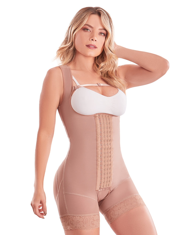 Shape Concept  Mid Leg Colombian Shapewear 4 lines of Hooks Butt Lifting 088