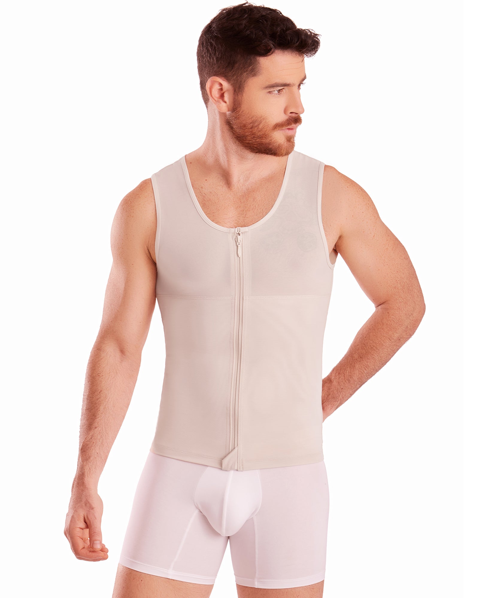 Colombian Bodyshaper for Men High Compression Men's Vest With Zipper 063