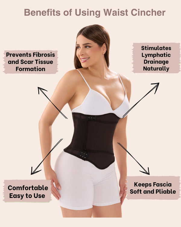 Abdominal Binder Post Surgery Post-Liposuction Recovery Garment with Lipo Foam SCC308