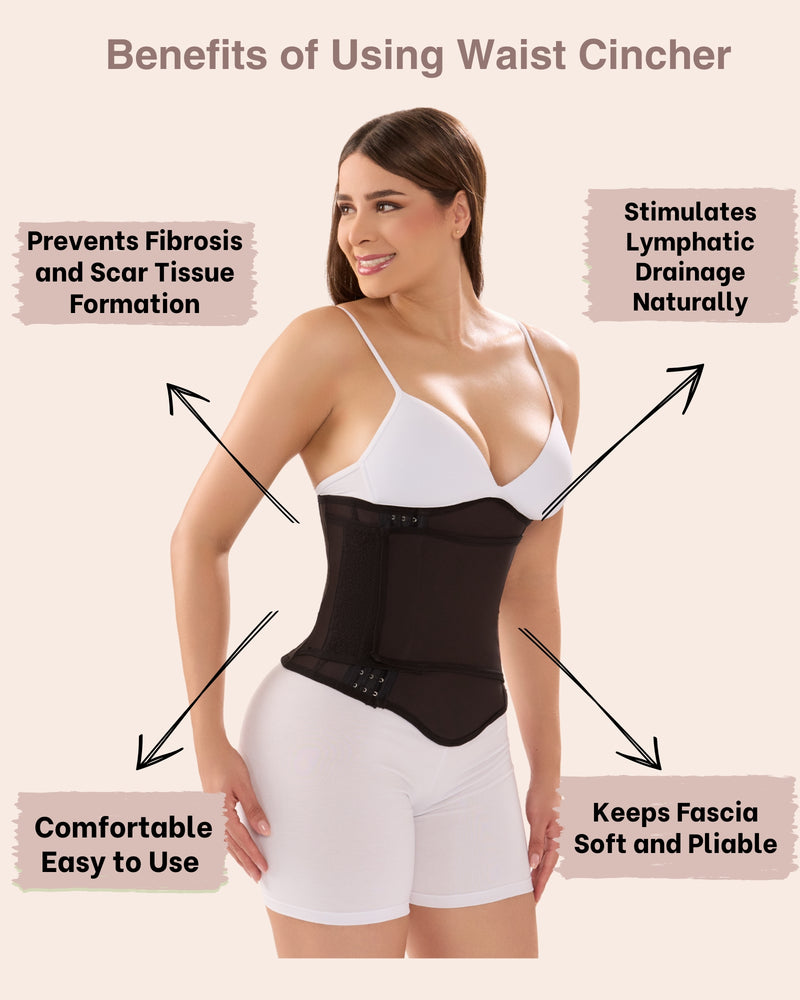 Abdominal Binder Post Surgery Post-Liposuction Recovery Garment with Lipo Foam SCC308