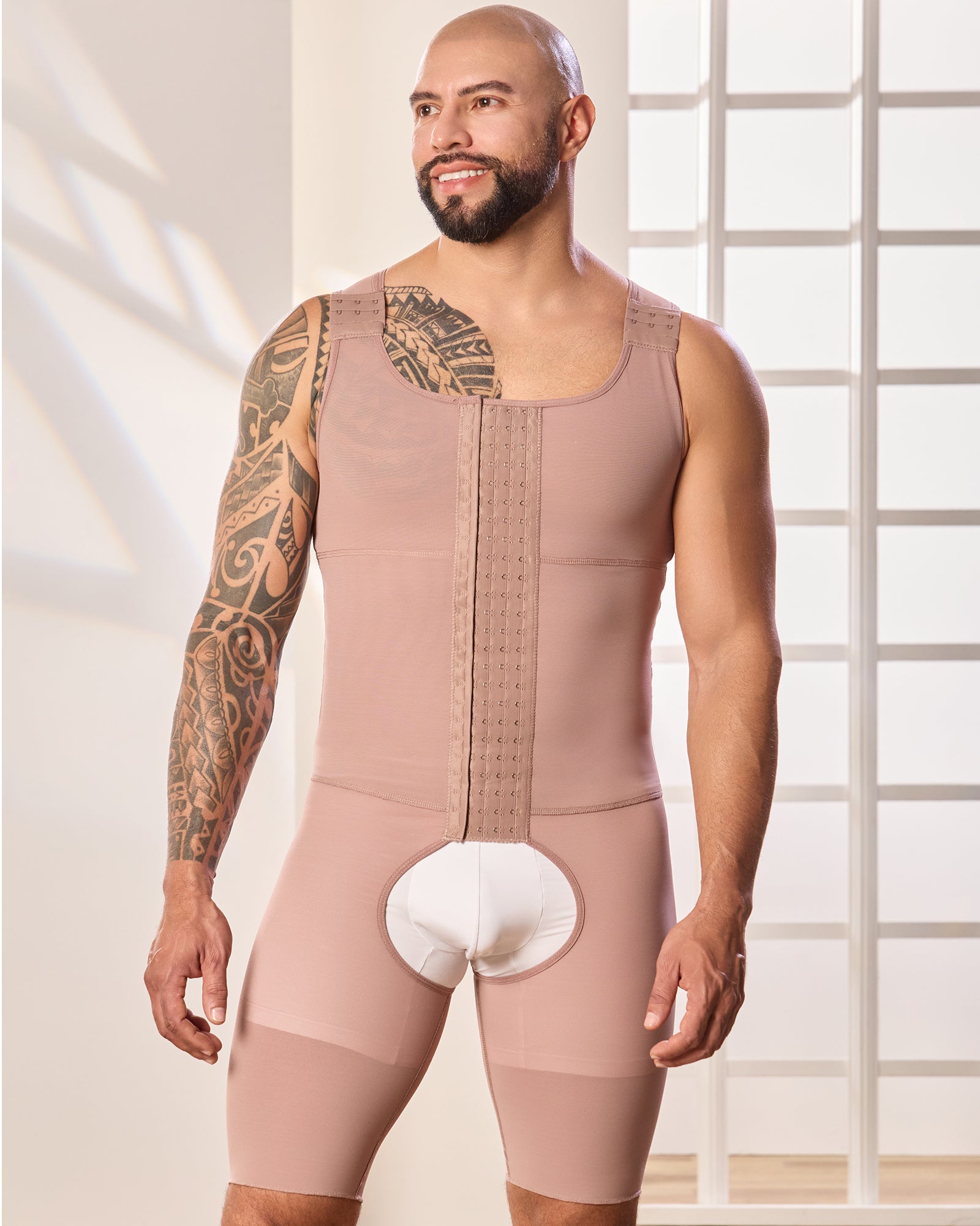 Colombian Bodyshaper for Men High Compression With 4 Lines of Hooks 371