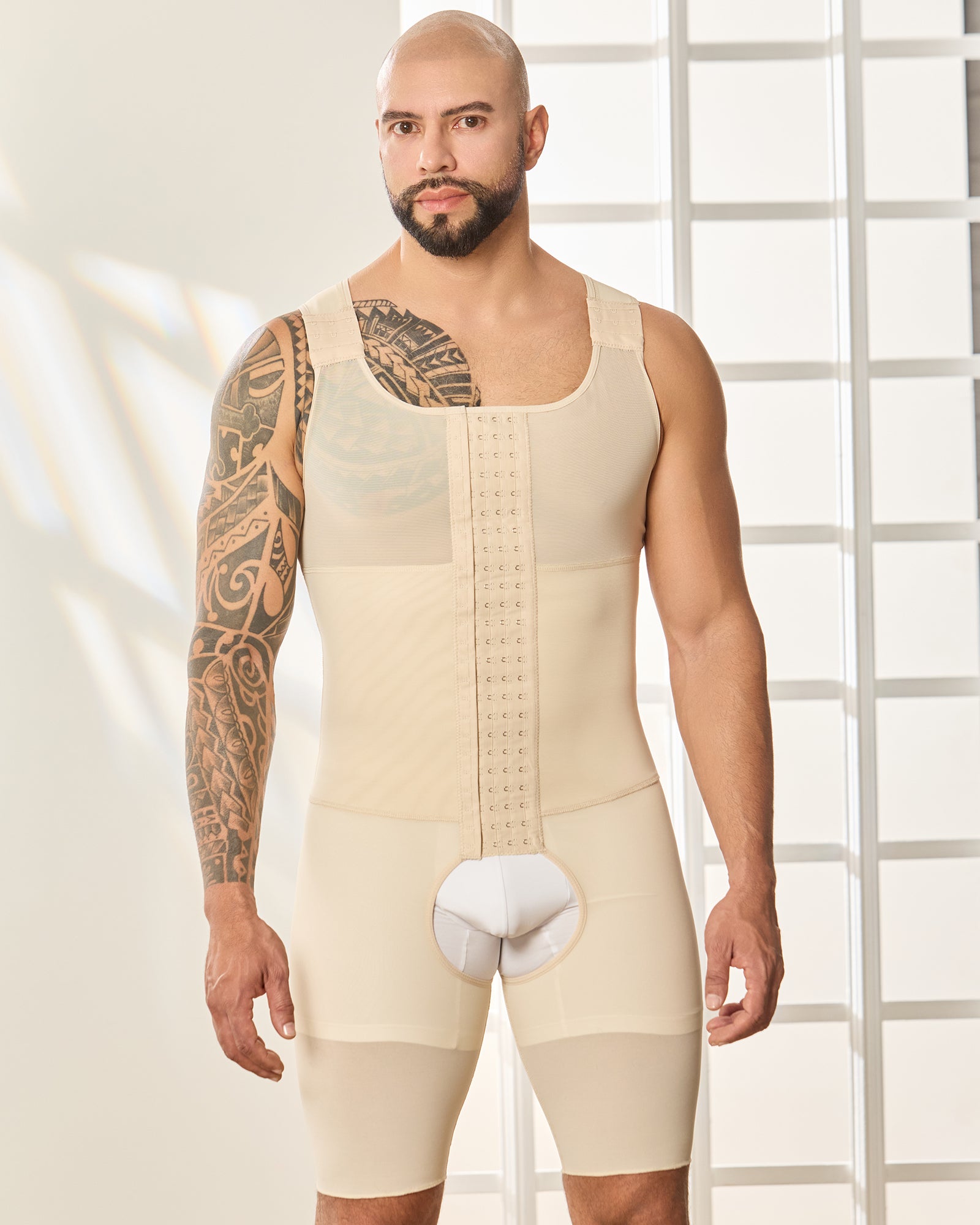 Colombian Bodyshaper for Men High Compression With 4 Lines of Hooks 371