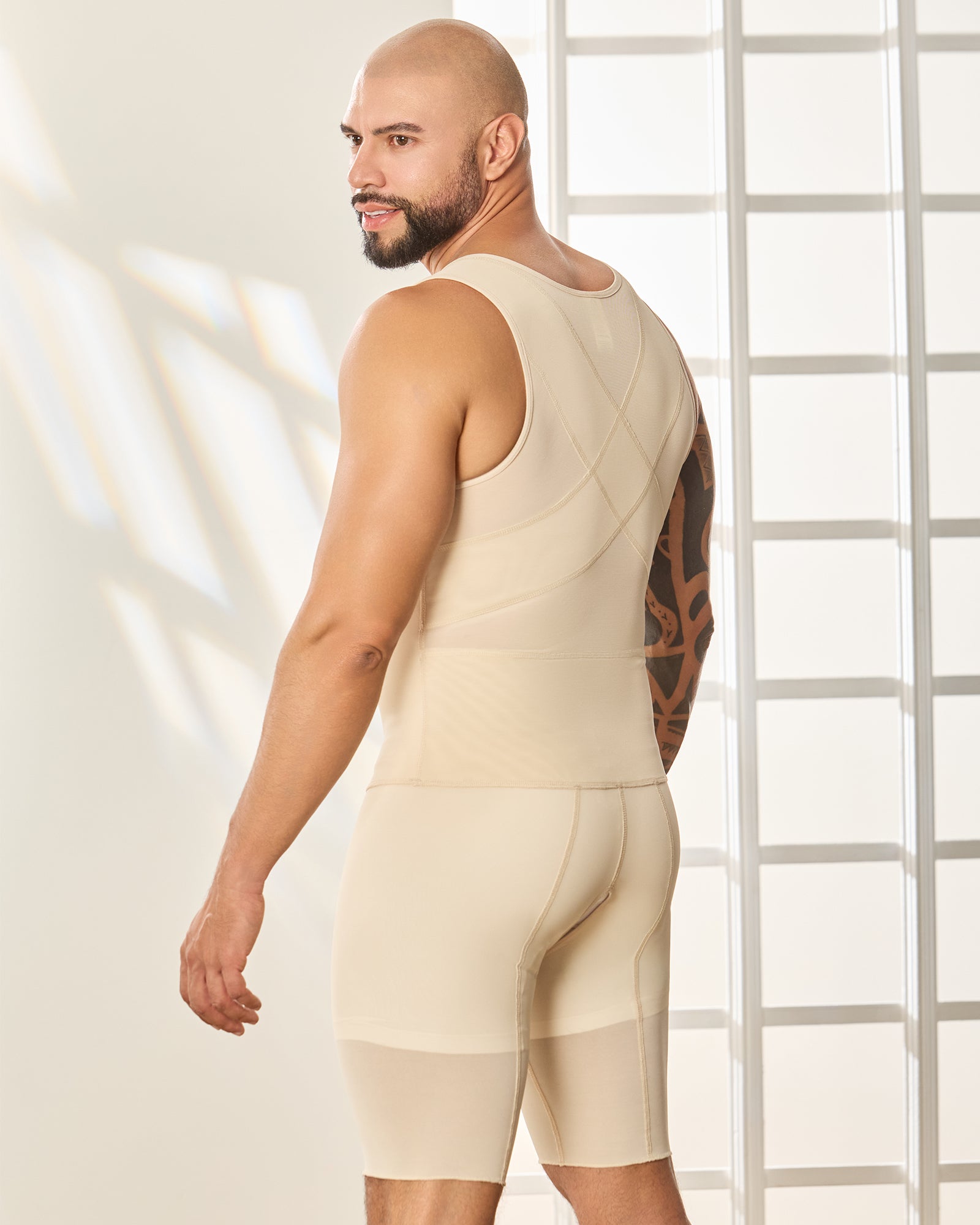 Colombian Bodyshaper for Men High Compression With 4 Lines of Hooks 371