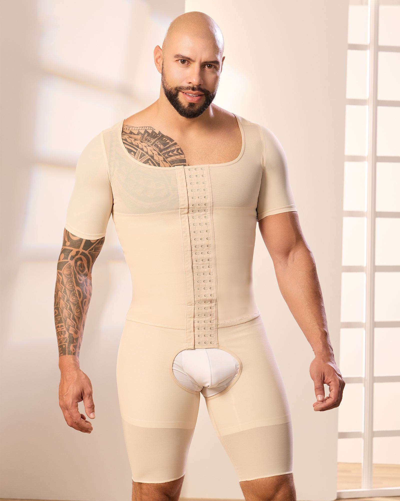 Colombian Bodyshaper for Men High Compression With 4 Lines of Hooks 372