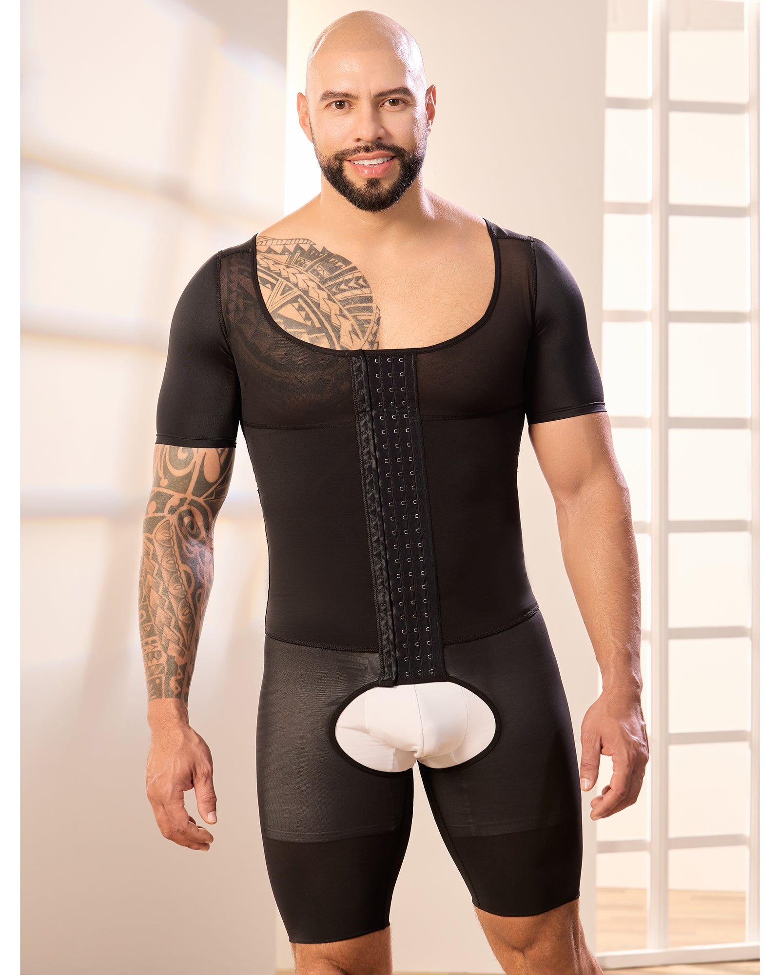 Colombian Bodyshaper for Men High Compression With 4 Lines of Hooks 372