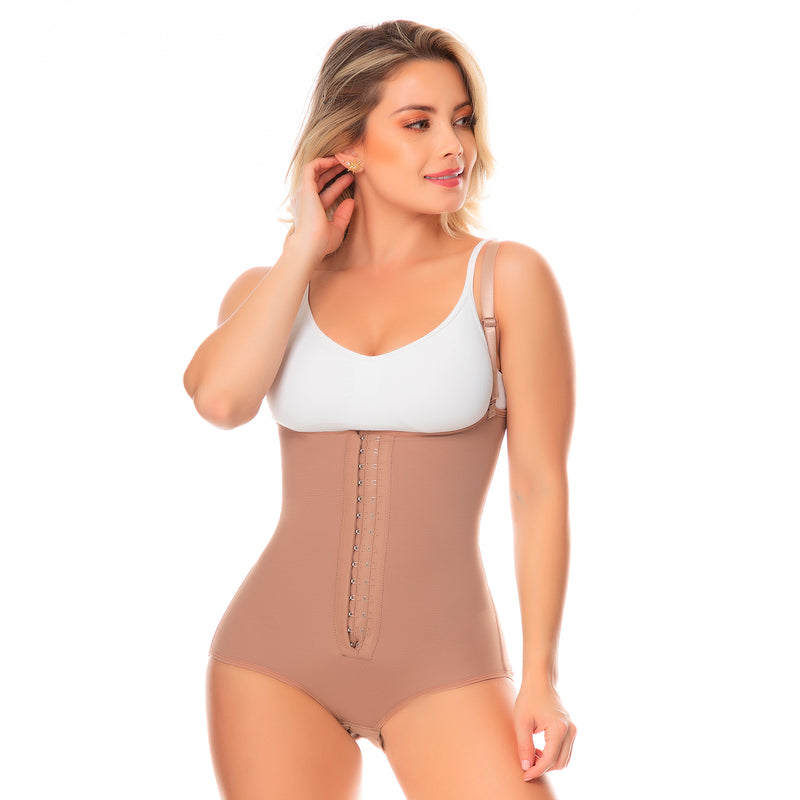 Shape Concept Body Shapewear with 2 Lines Hooks High Compression 056