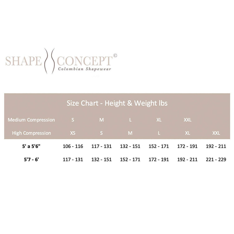 Shape Concept SCS002 Butt Lifter High-Compression Girdle Short - Fajas Colombianas | Colombian Shapewear